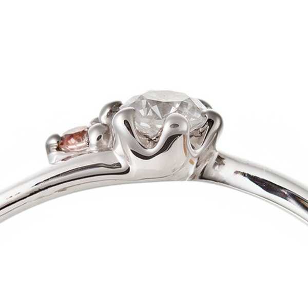 ダイヤモンド リング 指輪 プラチナ Pt950 合計0.06ct ピンクダイヤ入り ダイヤリング 12号 鑑別カード付き アクセサリー ジュエリー ギフト プレゼント 結婚記念日 贈り物