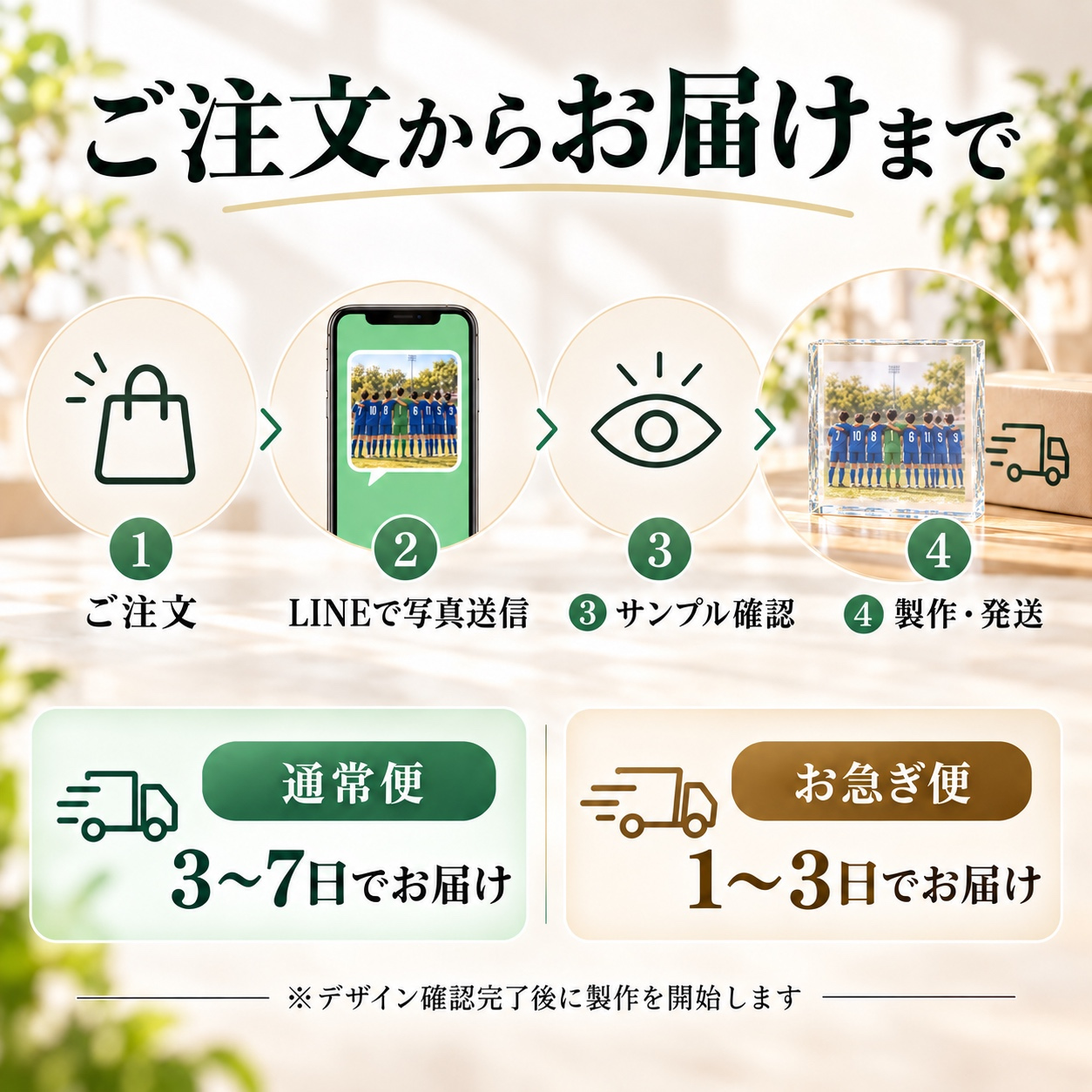 【ガラスブロック C01】卒団記念品 卒部記念品 卒業記念品 名入れ 写真入り 文字入れ 部活 引退 サッカー 野球 剣道 バドミントン 卓球 保護者 チーム 仲間 先生 恩師 監督 コーチ 謝恩会 記念品贈呈 プレゼント 思い出 オーダーメイド 卓上
