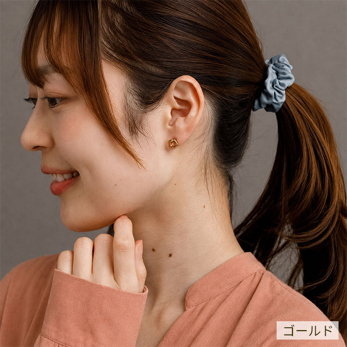 ピアス 金属アレルギー対応 馬蹄 モチーフ ハワイアンジュエリー 片耳用 1個売り サージカルステンレス 316L 大ぶり ホースシュー ゴールド シルバー 大人 おしゃれ ギフト
