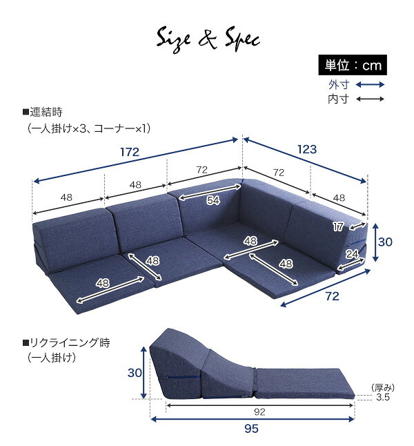 ソファ 組み合わせ自由 国産 コーナーローソファ フロアタイプ Linum-リナム- インテリア 寝具 sofa ソファー 日本製調 完成品 フロアソファ リビングソファ 家具 ポリエステル ウレタン ネイビー ブラウン グレー 新生活