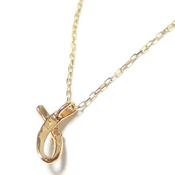 イニシャル ネックレス K18 ゴールド ダイヤモンド 0.01ct ペンダント アルファベット L ダイヤ 18金 レディース ジュエリー アクセサリー ギフト プレゼント