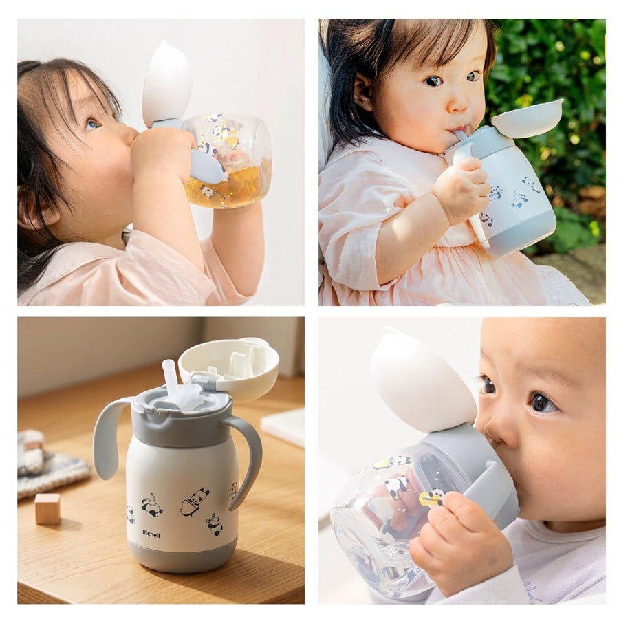 リッチェル ベビー ストローマグ 名入れ トライ リングホルダー 保冷 ベビーストローマグ おしゃれ 哺乳瓶 ベビーマグ トレー