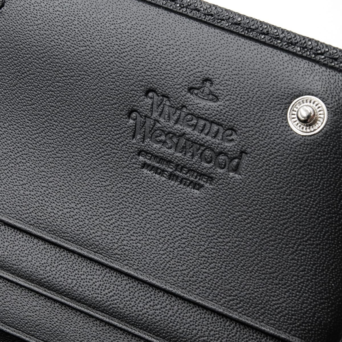 ヴィヴィアンウエストウッド 財布 長財布 メンズ レディース Vivienne Westwood 51120005 L001N LA N402 ブラック 黒 サフィアーノ 本革 小銭入れあり かぶせ フラップ オーブ ロゴ ギフト プレゼント