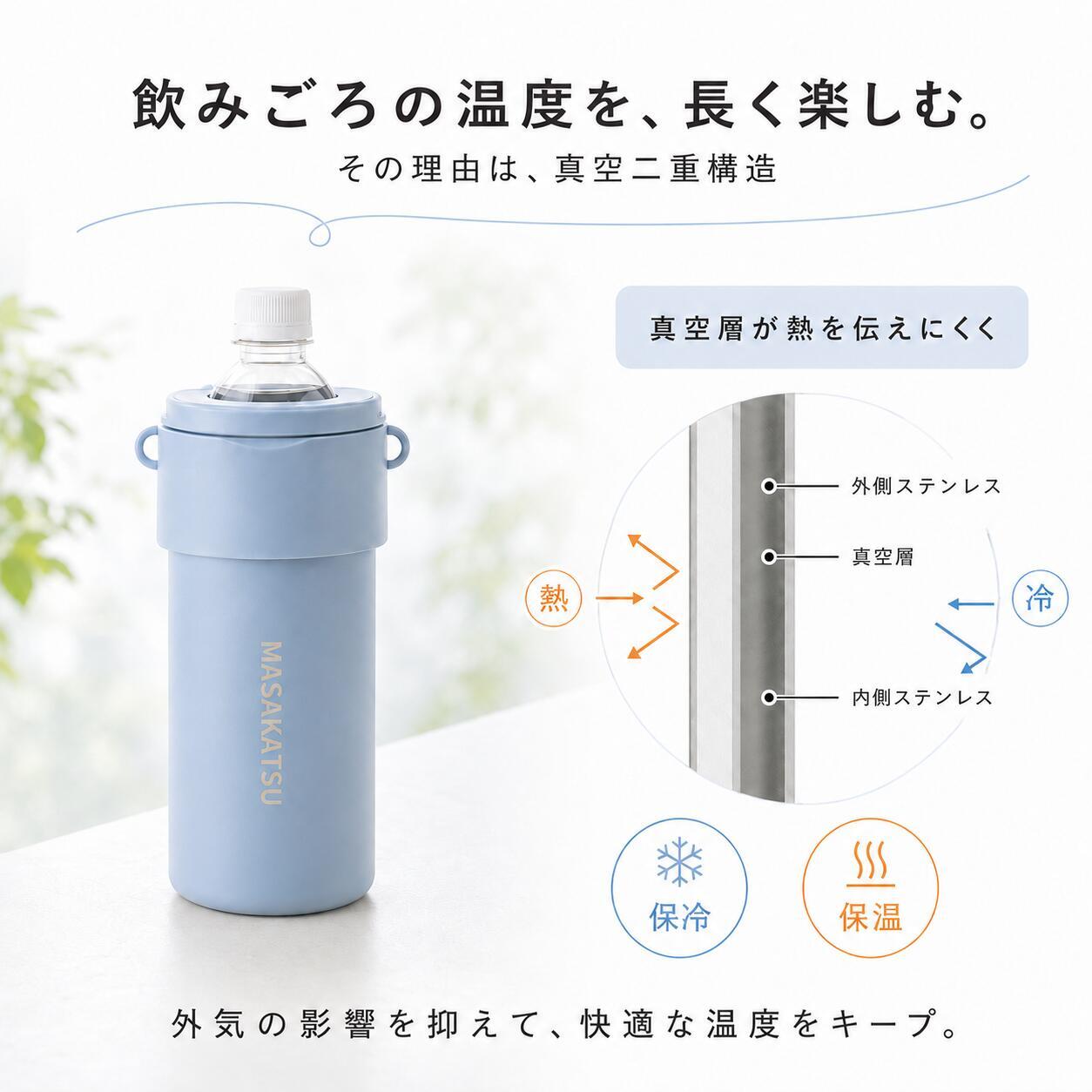ペットボトルホルダー ペットボトルクーラー 名入れ 名前入り 保冷 ショルダー 600ml 700ml 長時間 軽量 保温 子供 洗える 肩掛け 可愛い 金具 結露しない 真空断熱 ステンレス ストラップ スリム スポーツ 送料無料 斜めがけ 紐付き メンズ 持ち歩き 即日発送 真空二重構造