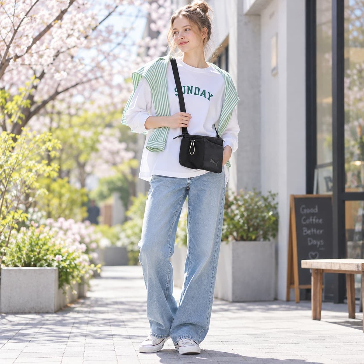 PUMA ゾフィー ミニサコッシュ ショルダーバッグ ショルダー 斜め掛け コンパクト かばん カバン 普段使い レディース ギフト プレゼント ブラック j20532
