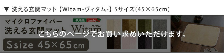 ラグ カーペット 洗える玄関マット 45×65cm 【ヴィタム-Witam-】