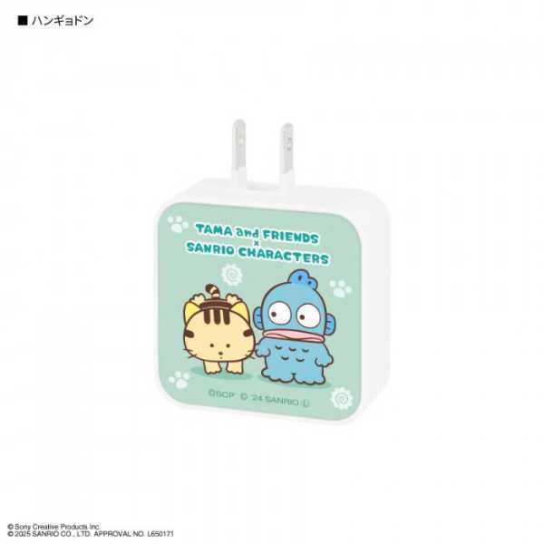 ACアダプタ USB Type-C 急速充電器 ハンギョドン タマ＆フレンズ サンリオ キャラクター グッズ スマホ 充電器 合計出力 2ポート 同時充電 PSE認証 SANTA-02HG サンリオ正規ライセンス品