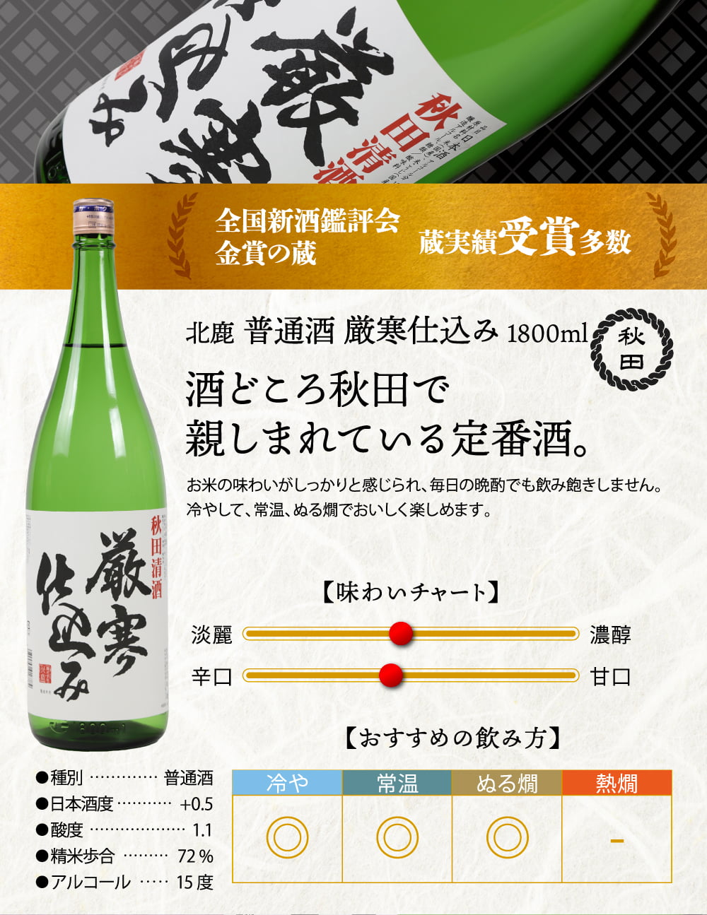 冬ギフト プレゼント お酒 ドリンクギフト おしゃれ 日本酒  三つ星 純米吟醸1本・本醸造1本・普通酒3本 飲み比べ  1800ml×5本セット  冷酒 お酒 ギフト 酒 誕生日 プレゼント