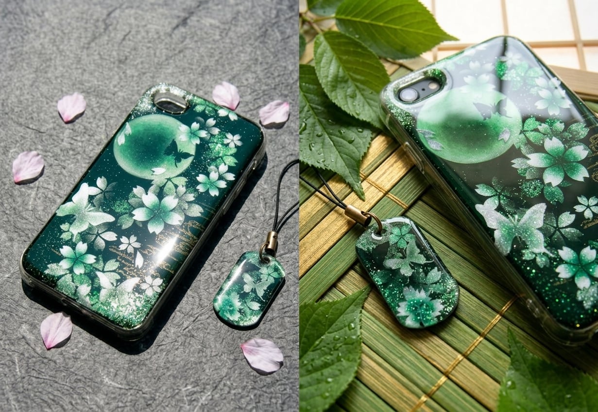 【全機種対応】スマホケース『伊』名入れ 送料無料 和柄 和風 桜 職人 伝統工芸 ハンドメイド ハードケース 手帳型 iPhone 17 Xperia AQUOS Android 各機種対応