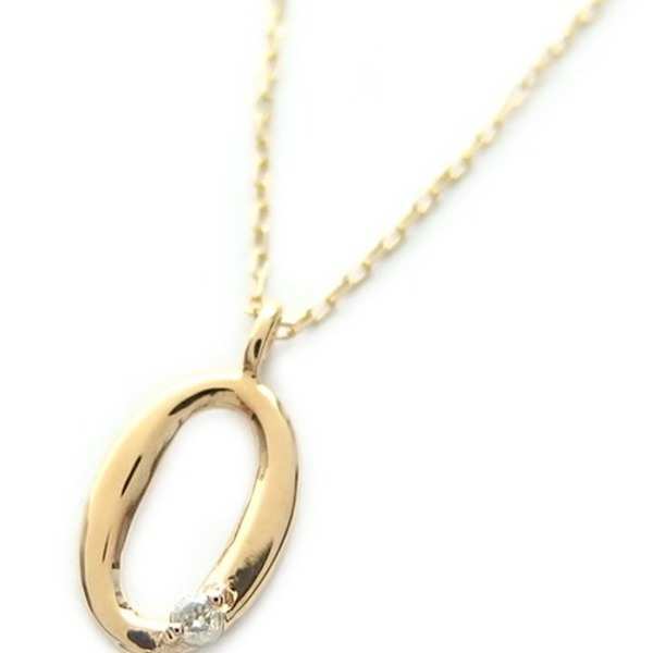 ナンバー ネックレス K18 ゴールド ダイヤモンド 0.01ct 数字 ネックレス ペンダント 18金 ダイヤ 0 1 2 3 4 5 6 7 8 9 レディース メンズ シンプル 華奢 ギフト プレゼント 記念日 誕生日