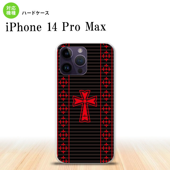 iPhone14 ProMax iPhone14 Pro Max スマホケース 背面ケース ハードケース ゴシック 黒 赤 2022年 9月発売 nk-i14pm-1010