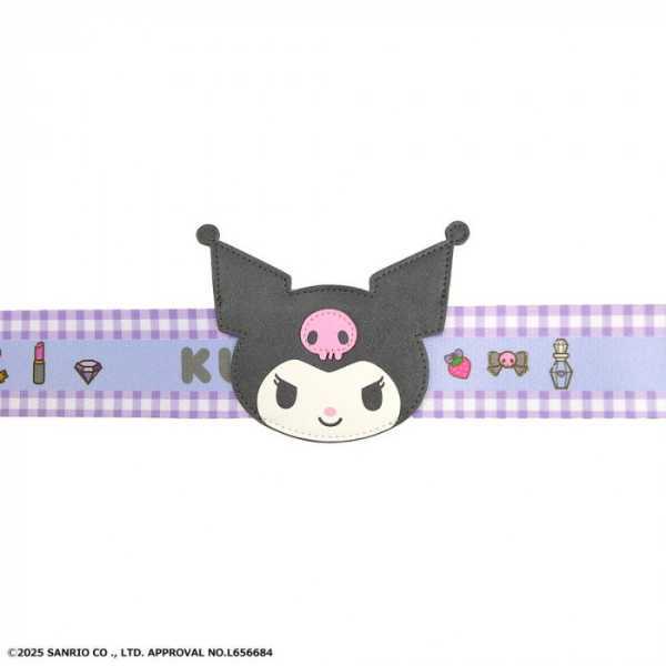 サンリオ スーツケースベルト クロミ KU かわいい キャラクターグッズ 旅行用品 トラベルグッズ 目印 盗難防止 ベルト ワンタッチ 調節可能 荷物ベルト キャリーケースベルト クロミちゃん グッズ サンリオ正規ライセンス品