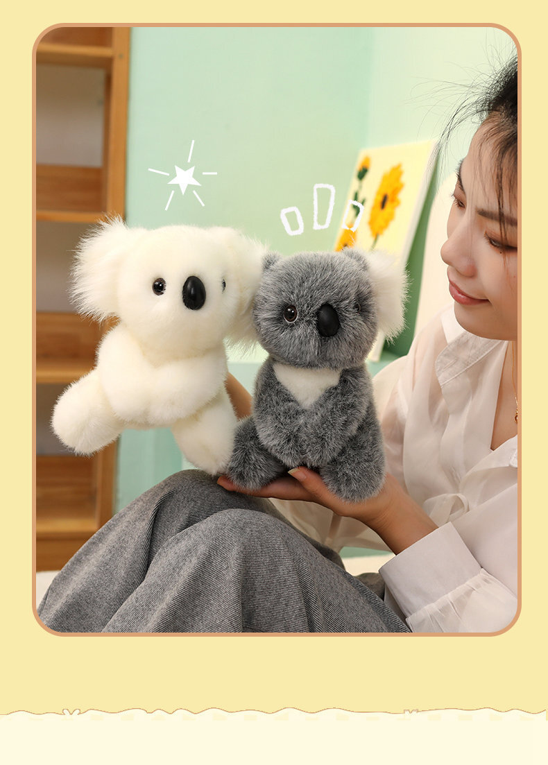 コアラ ぬいぐるみ リアル 動物 アニマル ふわふわ かわいい 置物 インテリア 子供 おもちゃ ごっこ遊び 誕生日 プレゼント ギフト 癒し