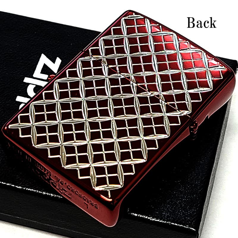 ZIPPO ライター ヘリテージ レッド 七宝 両面加工 彫刻 ジッポ ロゴ Heritage Red 1932 赤 おしゃれ メンズ レディース ギフト プレゼント
