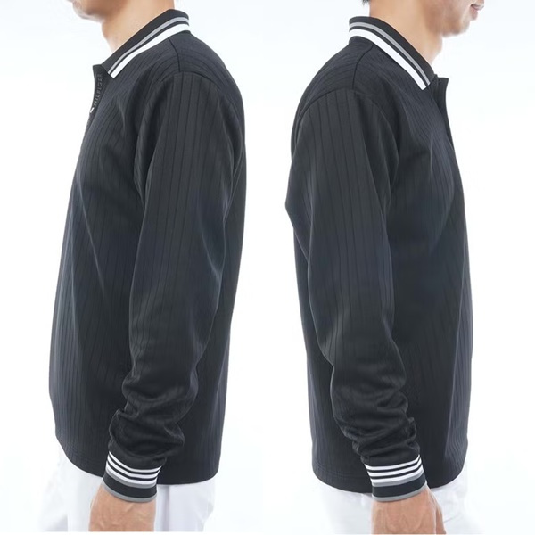 トミーヒルフィガー ゴルフ メンズ 針抜きジャガード 長袖ポロシャツ TOMMY HILFIGER THMA663 2026年秋冬モデル お誕生日祝い お祝い 記念品 お父さん 父の日 彼氏 男性 30代 40代 50代 60代  還暦祝い 敬老の日 人気プレゼント プレゼント