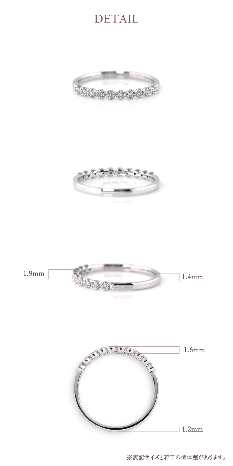 ダイヤモンド リング 指輪 ピンキーリング ピンキー ミルグレイン 0.05ct K18 18K 18金 プラチナ プラチナ950 ダイヤ 女性 レディース 誕生日 記念日 結婚記念日 錫婚式 10年 10周年 プレゼント ギフト 誕生日プレゼント 自分へのご褒美 20代 30代 40代 50代 60代 妻 彼女 ゴールド ホワイトゴールド ピンクゴールド イエローゴールド ダイヤ 金属アレルギー