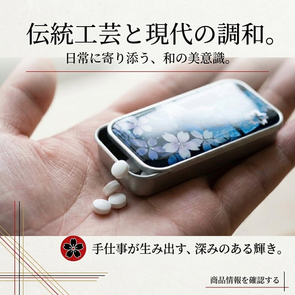 職人の手作り！和柄FRISKケース『兵』フリスク タブレット ミント 名入れ 職人 手作り ハンドメイド 送料無料 伝統工芸 桜 和モダン 和柄 和風 和雑貨 ギフト プレゼント 贈り物