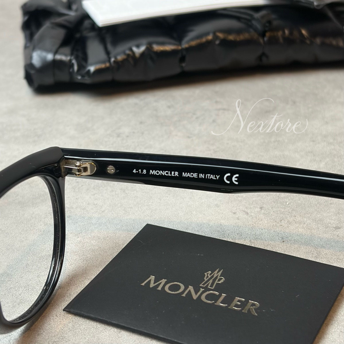 【並行輸入品】【正規品・新品】MONCLER モンクレール ML5005 001 47 イタリア製 クリア サングラス メガネ 眼鏡 メンズ レディース 伊達メガネ ビジネス