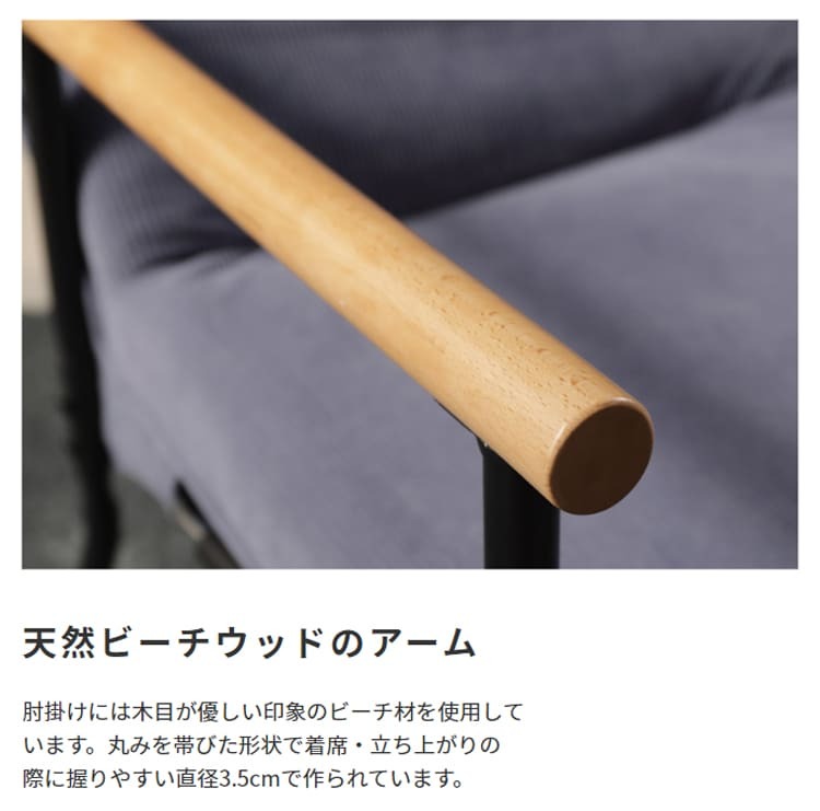 チェア 椅子 ー 1P 1人掛け 1人用 体圧分散 ヘッドリクライニング リビング ダイニング ポケットコイル ファブリック スチール脚 リクライニング