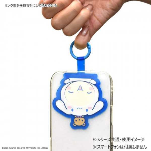 サンリオ キャラクターズ フレームマルチリングプラス シナモロール スマホリング 落下防止 ストラップホール 挟むだけ スマートフォン アクセサリー かわいい おしゃれ SANG-531CN サンリオ正規ライセンス品