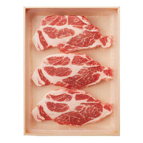 さくらポーク 肩ロースステーキ 360g 3枚 三重県産 銘柄豚 三元豚 豚肉 ステーキ用 お取り寄せ グルメ ギフト 贈り物 プレゼント お祝い 内祝い 贈答品 敬老の日 豚肉料理