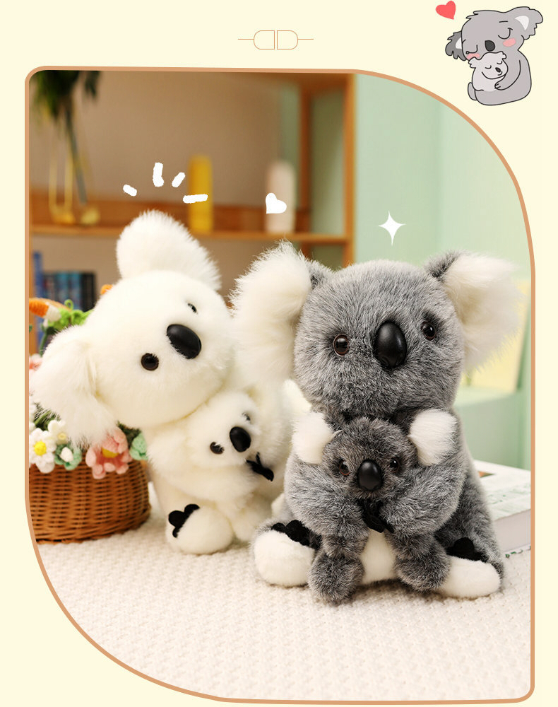 コアラ ぬいぐるみ リアル 動物 アニマル ふわふわ かわいい 置物 インテリア 子供 おもちゃ ごっこ遊び 誕生日 プレゼント ギフト 癒し