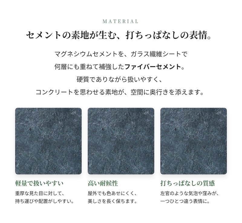 植木鉢 大型 おしゃれ 四角 角型 キューブ KONTON ファイバークレイ ベータ キューブプランター アンスラサイト 底穴あり 屋外 ファイバーセメント L M 観葉植物 シンボルツリー オリーブ 多肉植物 寄せ植え モダン 北欧 ナチュラル ベランダ 玄関 テラス 店舗 10号