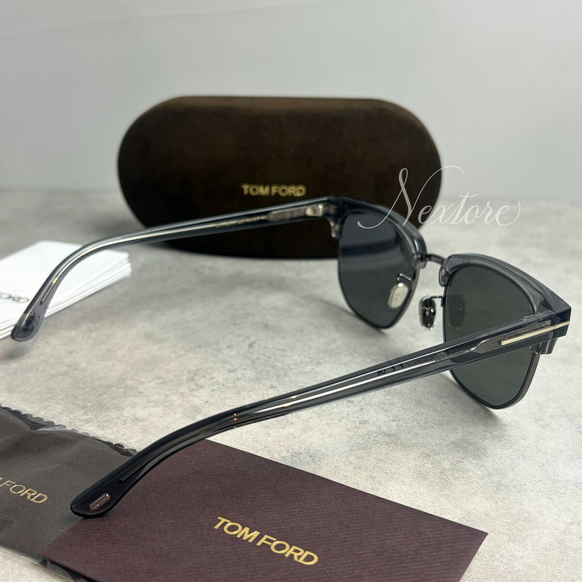 【並行輸入品】【正規品・新品】TOMFORD トムフォード TF1165K FT1165K 20A クリアグレー スモーク サーモント アジアンフィット イタリア製 サングラス メガネ 眼鏡 メンズ レディース TOM FORD トム フォード 伊達メガネ ビジネス