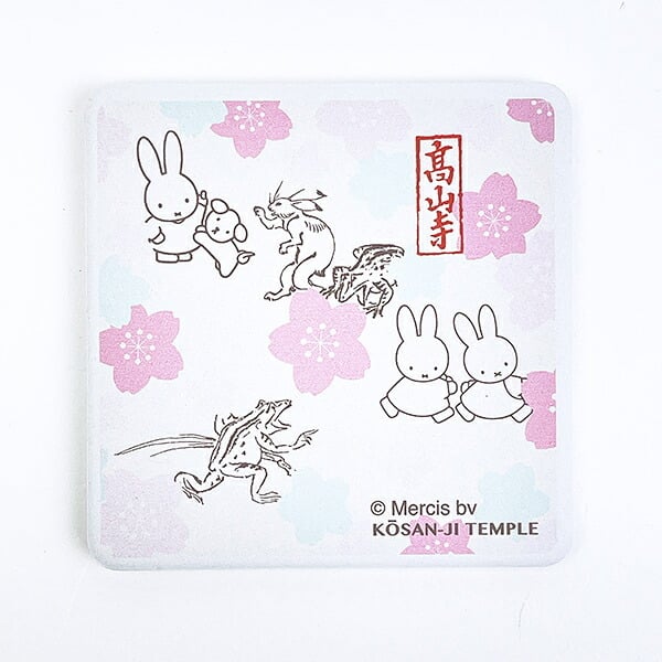 ミッフィー miffy × 鳥獣戯画 吸水コースター角型(A) キッチン