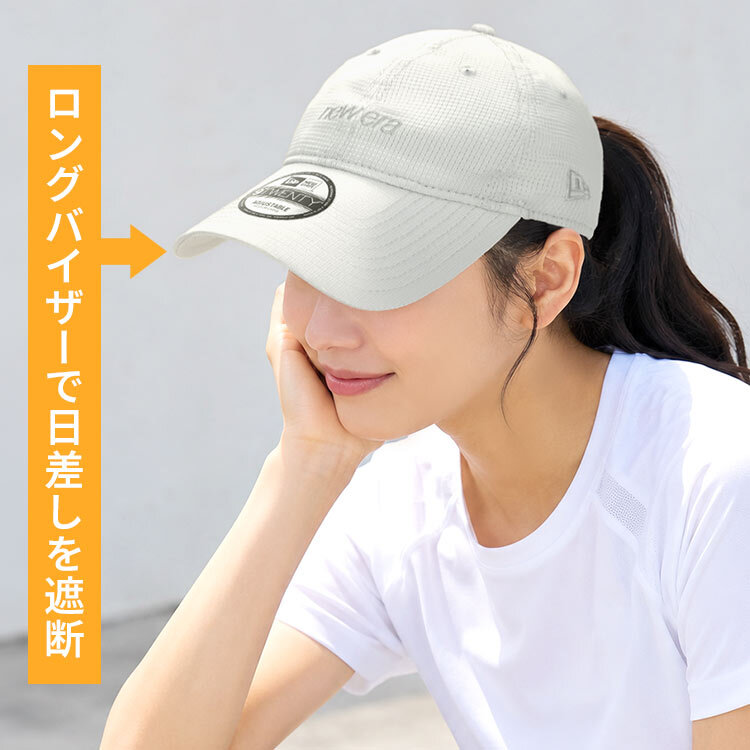 キャップ ニューエラ NEWERA 9TWENTY Dot Air Wordmark Logo レディース 帽子 ロングバイザー つば 長い メッシュ 洗える 軽量 抗菌バンド 通気性 快適 スポーツ ランニングキャップ ウォーキング マラソン ジム アウトドア UV対策 グレー ブラック 15135163 15135164 正規品