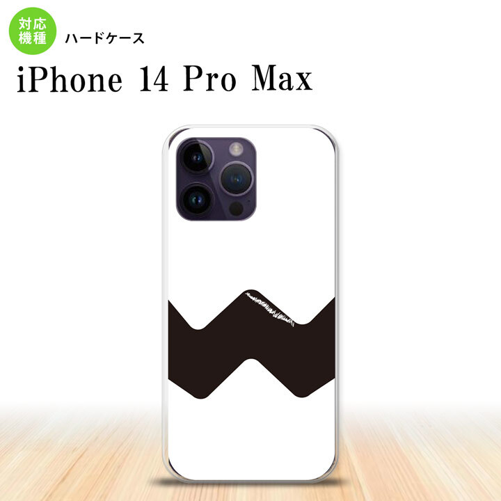 iPhone14 ProMax iPhone14 Pro Max スマホケース 背面ケース ハードケース ギザギザ 白 黒 2022年 9月発売 nk-i14pm-193