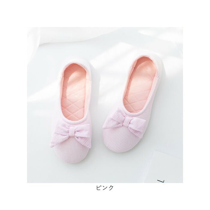 スリッパ ルームシューズ レディース 通販 かかと付きスリッパ 室内履き おしゃれ かわいいルームシューズ リボン付きシューズ リボン 歩きやすい スリッポン 大人用上履き 入院用シューズ 学校行事スリッパ 授業参観用 フラットシューズ 室内 マタニティスリッパ