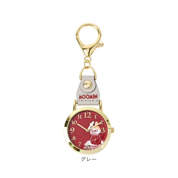 ムーミン 時計 MOM031 通販 キーチェーンウォッチ キーチャーム バッグチャーム キーホルダー時計 懐中時計 ナースウォッチ ハングウォッチ カバンにつける時計 キャラクター レディース 女子 女の子 大人 女性 高校生 中学生 受験 試験 アナログ