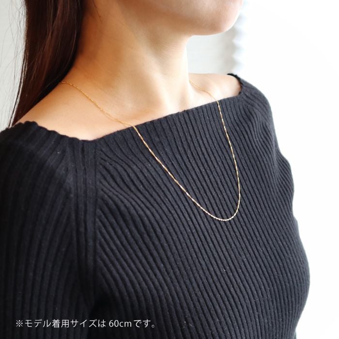 純金ネックレスチェーンK2442センチ【男女兼用】【送料無料】【ユニセックス】【レディース,激安,特価,通販】