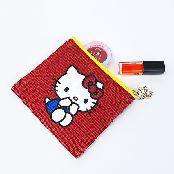 サンリオ ハローキティ フラットニットポーチ Sanrio