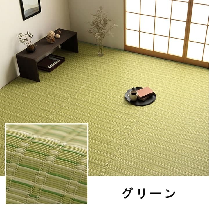 ラグ カーペット 洗える ダイニング 敷詰 丈夫 日本製 国産 除菌スプレー対応 ござ アウトドア ペット 江戸間4.5畳（約261×261cm）