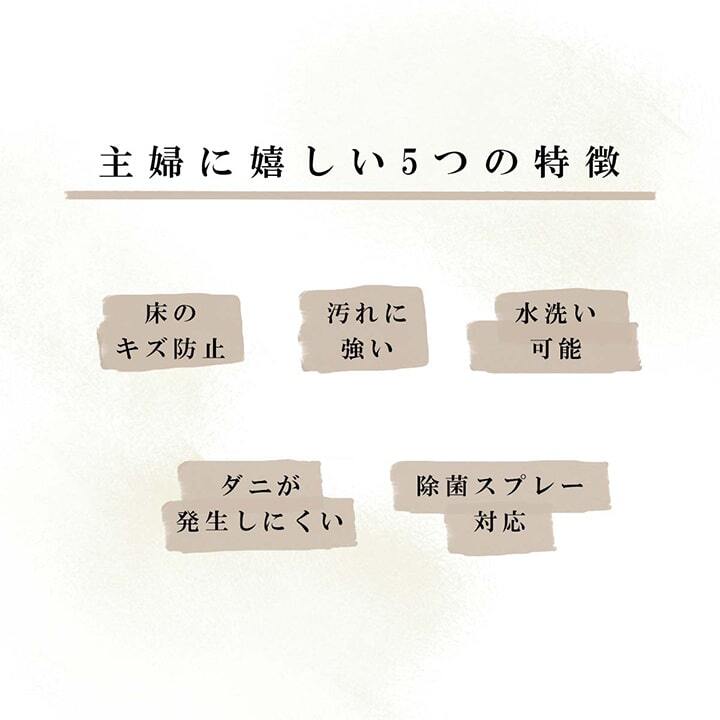 ラグ カーペット 洗える ダイニング 敷詰 丈夫 日本製 国産 除菌スプレー対応 モダン 市松 ござ アウトドア ペット 本間4.5畳（約286.5×286cm）