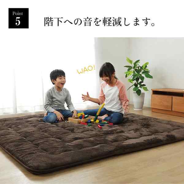 ラグ こたつ敷き布団 正方形 撥水 あったか仕様 6層タイプ 約190×190cm