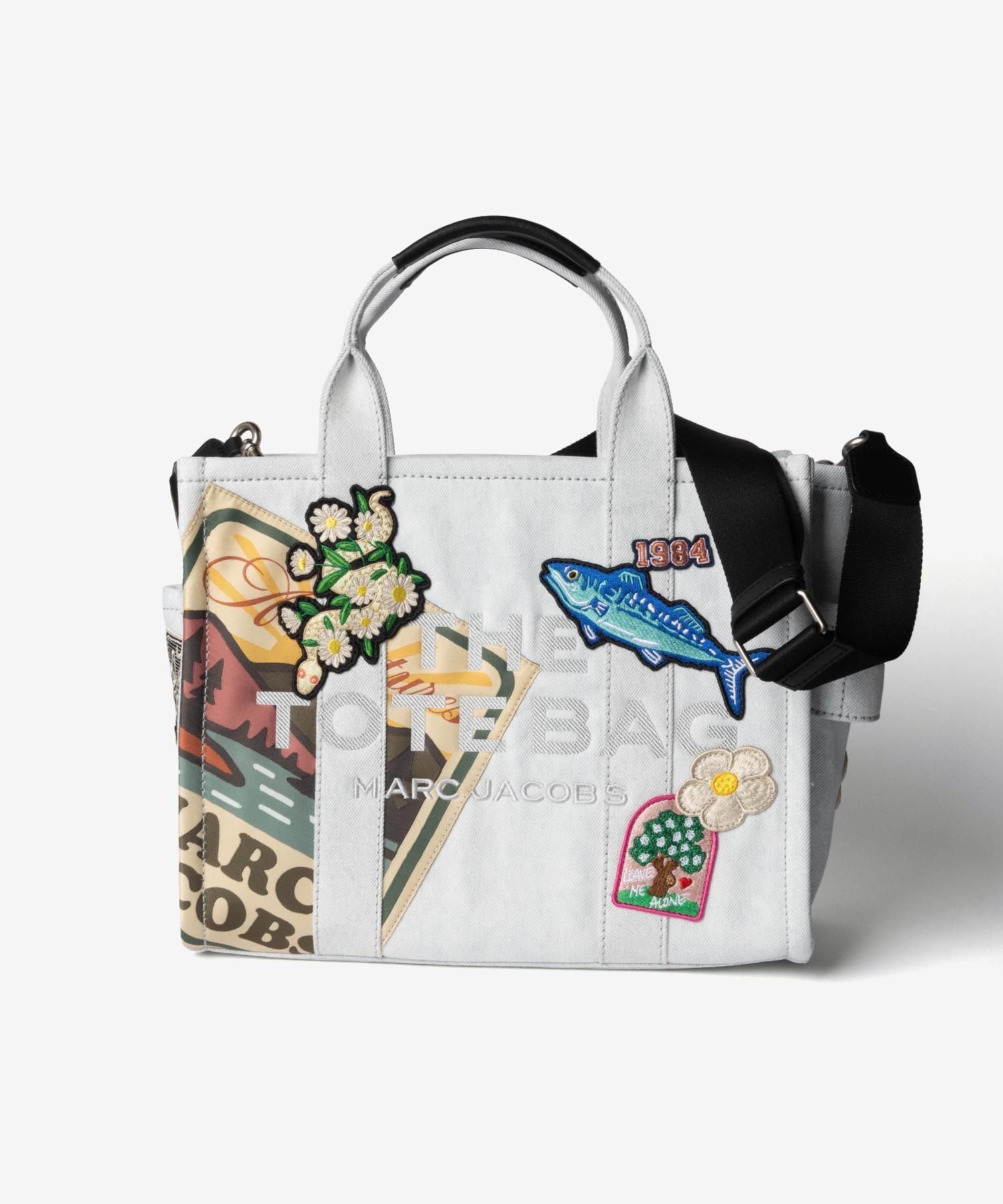 マークジェイコブス MARC JACOBS THE CAMP PATCHWORK DENIM MEDIUM TOTE BAG ザ キャンプ パッチワーク デニム ミディアム トート バッグ 2P6HTT008H02 ショルダーバッグ レディース バッグ