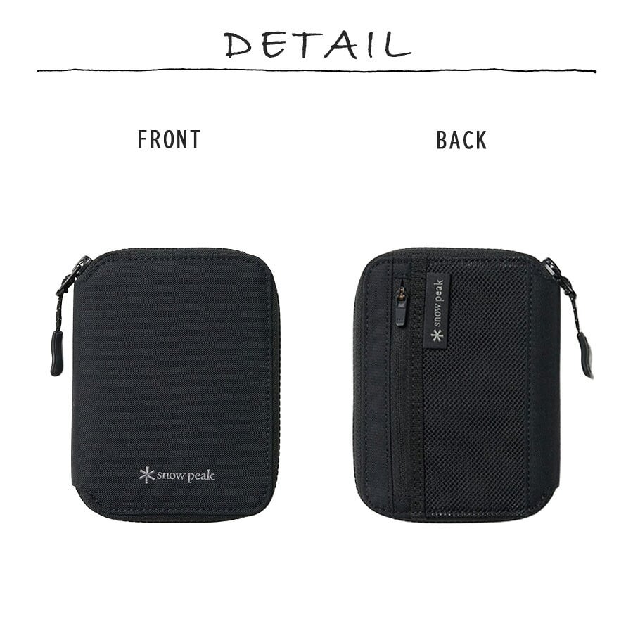 snowpeak Everyday Use Multi Wallet 折り財布 財布 さいふ サイフ ウォレット コンパクト 軽量 レディース メンズ ギフト プレゼント ブラック bb26su009