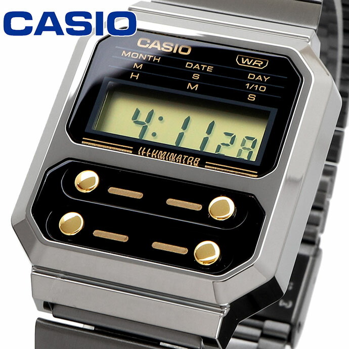 CASIO 腕時計 カシオ 時計 ウォッチ CASIO カシオ チープカシオ F-100復刻モデル デジタル メンズ レディース キッズ A100WEGG-1A2 [並行輸入品]