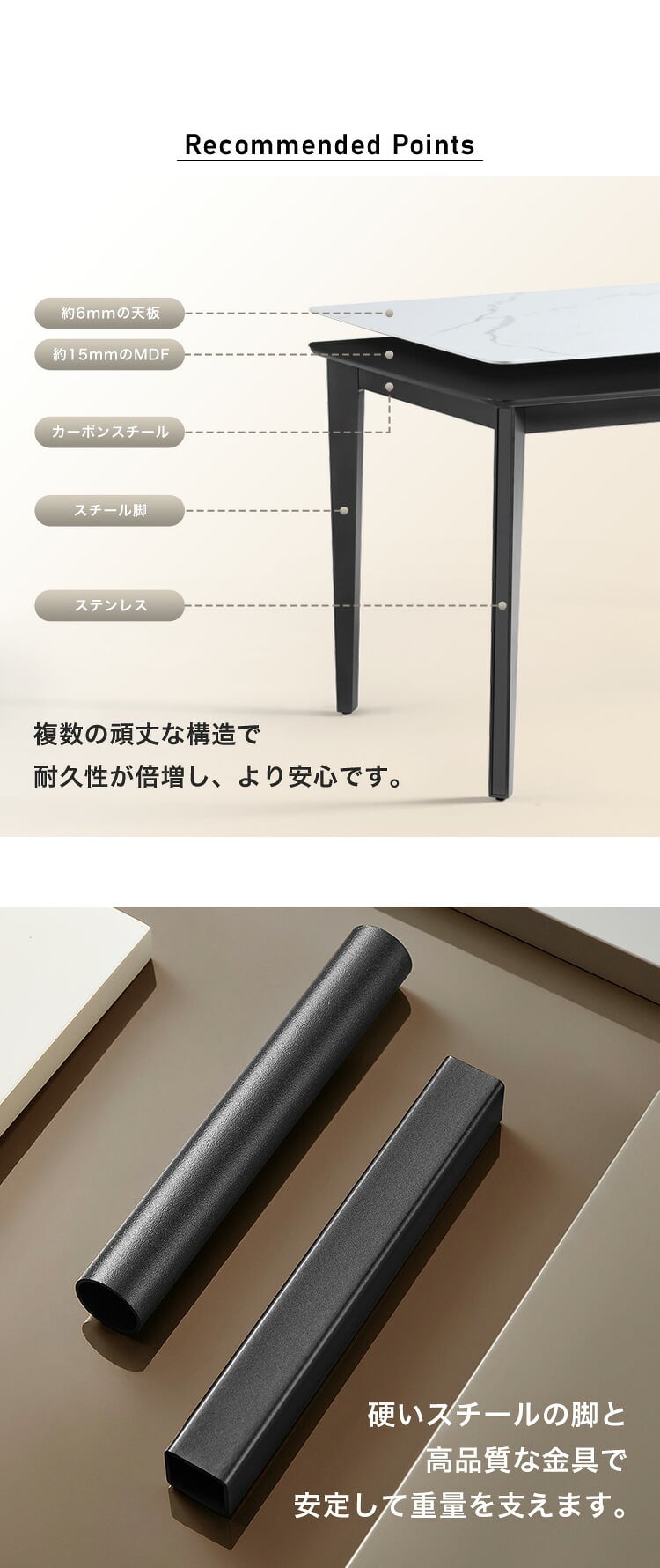 光沢天板ダイニングテーブル＆チェア-オレンジ- 5点セット 160cm 新生活