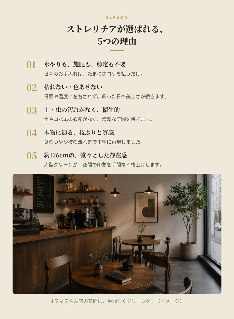 観葉植物 造花 ストレリチア BROWN 全高約126cm 大型 フェイクグリーン 本物そっくり おしゃれ インテリア 人工観葉植物 アーティフィシャルグリーン オフィス 店舗 ホテル 開店祝い 室内 極楽鳥花 オーガスタ フェイク