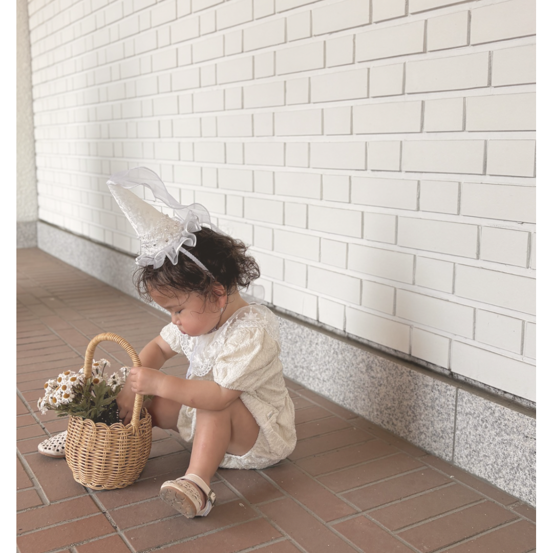 Frill chiffon rompers【誕生日】【１歳】 ロンパース 記念日 ギフト プレゼント