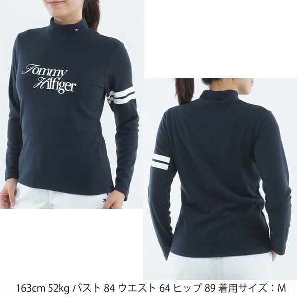 トミーヒルフィガー ゴルフ レディース 長袖 ニーラインモックシャツ TOMMY HILFIGER GOLF THLA670 2026年秋冬モデル お誕生日祝い お祝い 記念品 30代 40代 50代 60代 母の日 お母さん 還暦祝い 敬老の日 彼女 人気プレゼント プレゼント