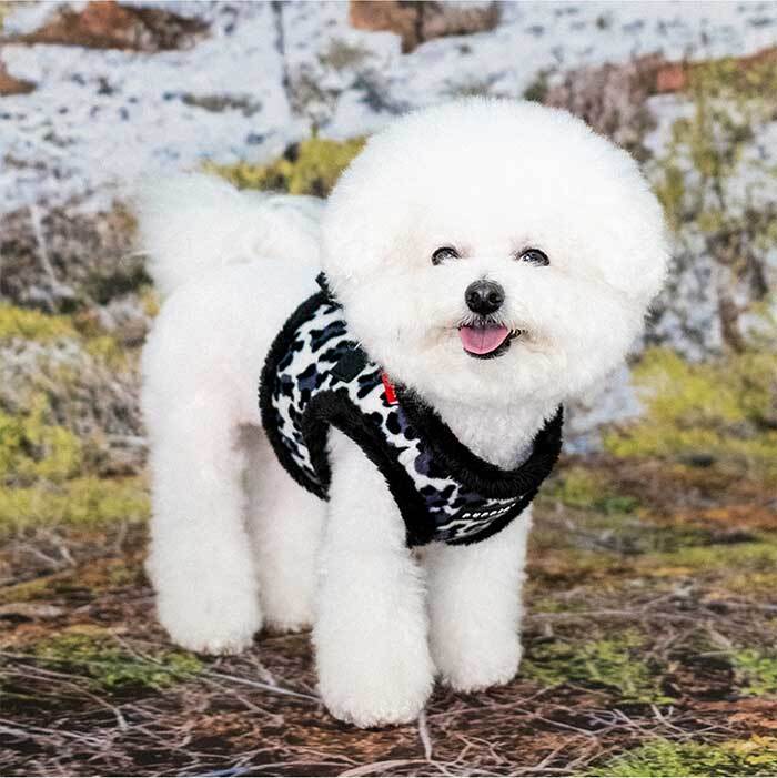 PUPPIA パピア ハーネス 秋冬 フリース ワイルドハーネス プレゼント ギフト 誕生日 S M L XL 小型犬 中型犬 チワワ トイプードル 柴犬 散歩 暖かい 防寒 ベスト型 着せやすい