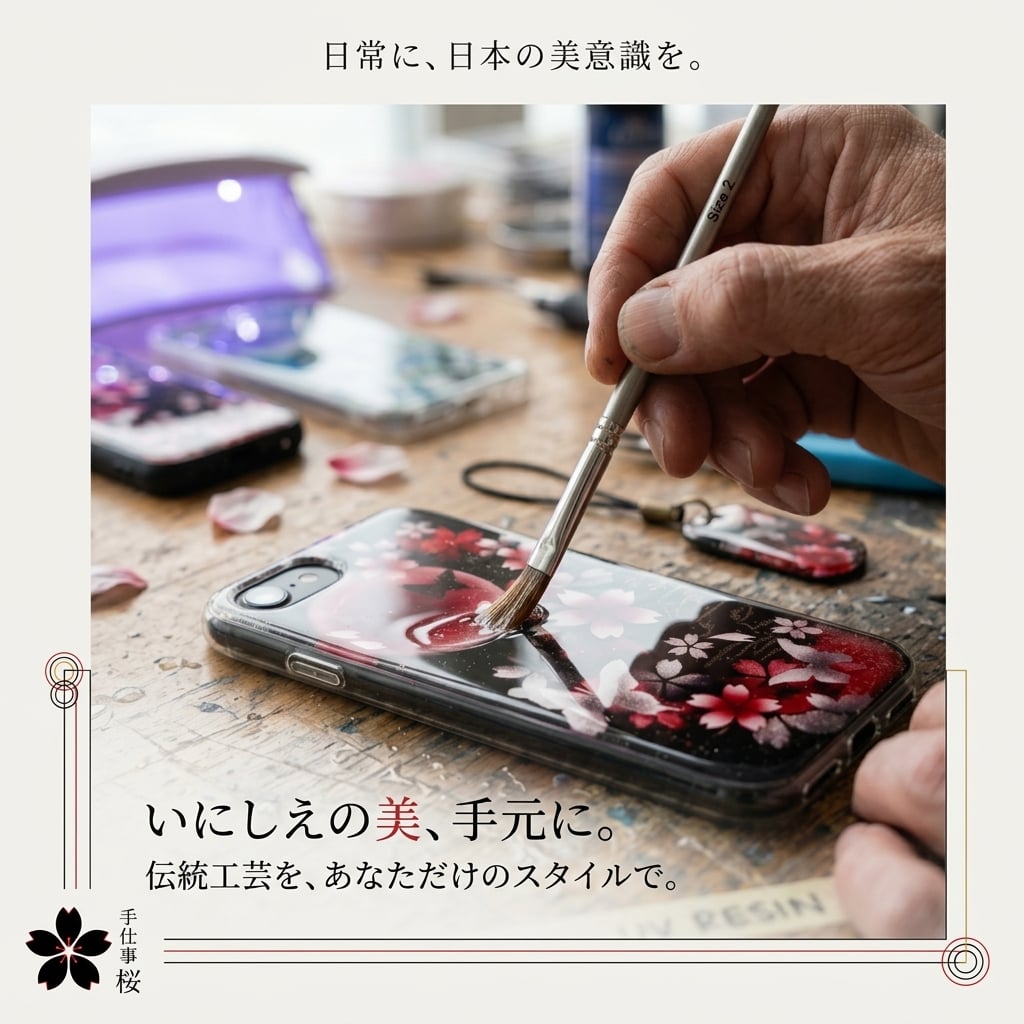 【全機種対応】スマホケース『伊』名入れ 送料無料 和柄 和風 桜 職人 伝統工芸 ハンドメイド ハードケース 手帳型 iPhone 17 Xperia AQUOS Android 各機種対応