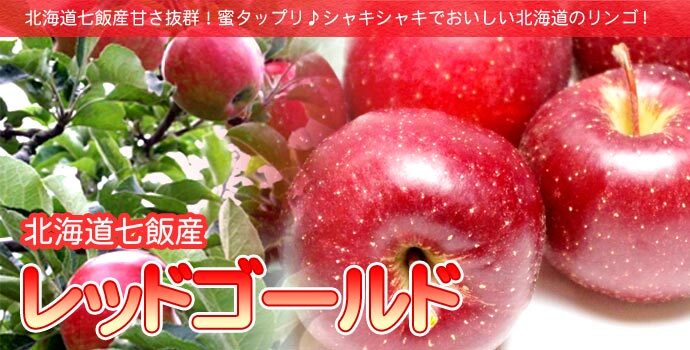 りんご 北海道産 蜜入 レッドゴールド リンゴ 5kg（約20-30個入）