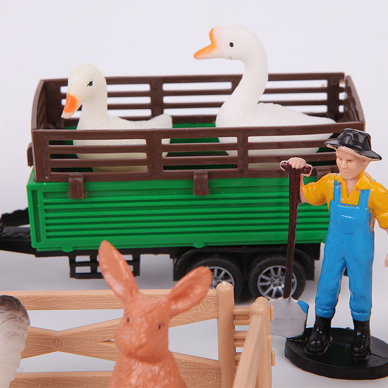 農場 おもちゃ 94点セット ファームセット ミニチュア 動物 フィギュア トラクター 人形 柵 納屋 ジオラマ 組み立て ごっこ遊び 情景模型 子供 誕生日 プレゼント ギフト