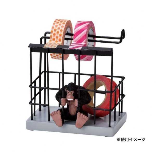 マスキングテープカッター ゴリラ 卓上 収納 おしゃれ インテリア 雑貨 マステカッター 文房具 デスク周り 動物モチーフ SR-7411 プレゼント ギフト セトクラフト